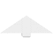 Ekena Millwork Kennewick Architectural Grade PVC Gable Bracket, 36"W x 12"H x 6"D x 6"F, 8/12 Pitch GBP036X12X0606KEN00 - alternate 3